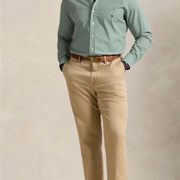 Ralph Lauren Long and Tall Men's Green Checkered Shirt 19 36/37 TALL - Picture 3 of 6